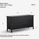 Bramwell Sideboard(Vintage Black)