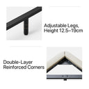 Moona Bed(Light Milky Beige)