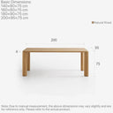 Bento Dining Table（Natural Wood)