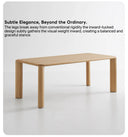 Bento Dining Table（Natural Wood)