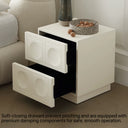 Cubeo Bedside Table(Cream White)