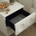 Cubeo Bedside Table(Cream White)