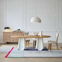 Wind Chime Dining Table(Natural Wood)