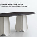 Wind Chime Dining Table(Smoked Black)