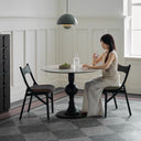 Averon Round Dining Table(Marble Top）