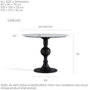 Averon Round Dining Table(Marble Top）