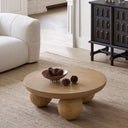 Polka Dot Coffee Table(Natural Wood)