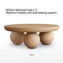 Polka Dot Coffee Table(Natural Wood)